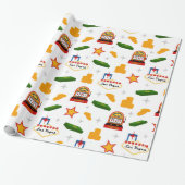 Fun Casino-patroonpapier Cadeaupapier (Uitgerold)