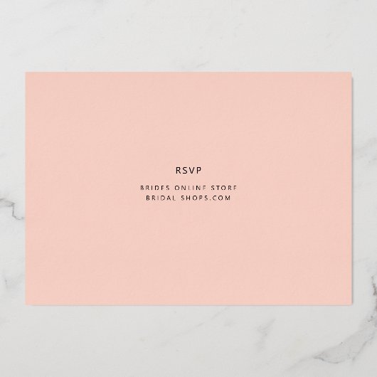 Fun Casual Script Grey Vrijgezellenfeest Roos Gold Folie Uitnodiging (Achterkant)