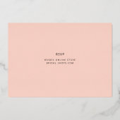 Fun Casual Script Vrijgezellenfeest Gold Folie Uitnodiging (Achterkant)