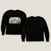 Fun Cat Band Music Piano Drums Keyboard (Voorkant /achterkant)