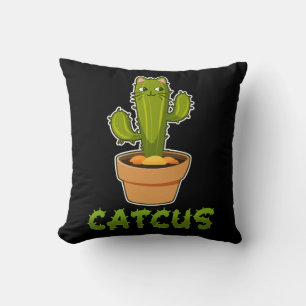 Fun Cat Cactus Catcus Pet Plant Kussen