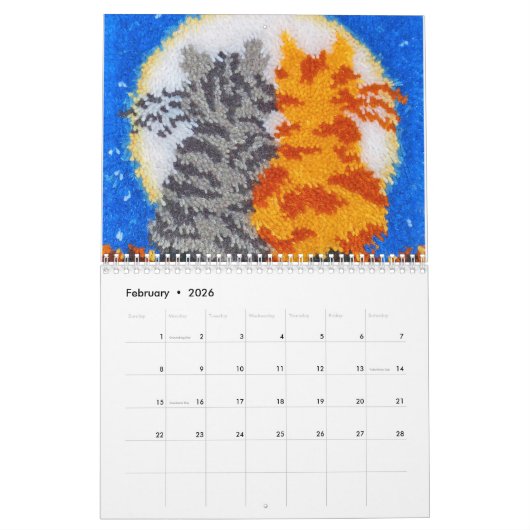 Fun Cat Calendar Kalender (Feb 2026)