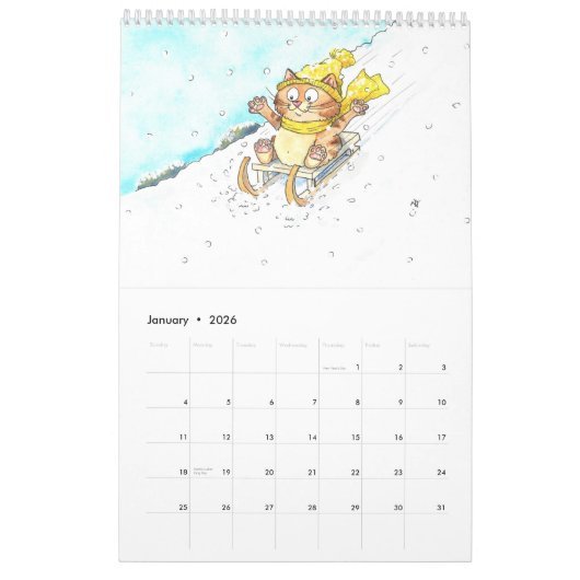 Fun Cat Calendar Kalender (Jan 2026)