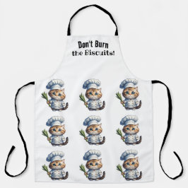 Fun Cat Chef All-Over Print Schort