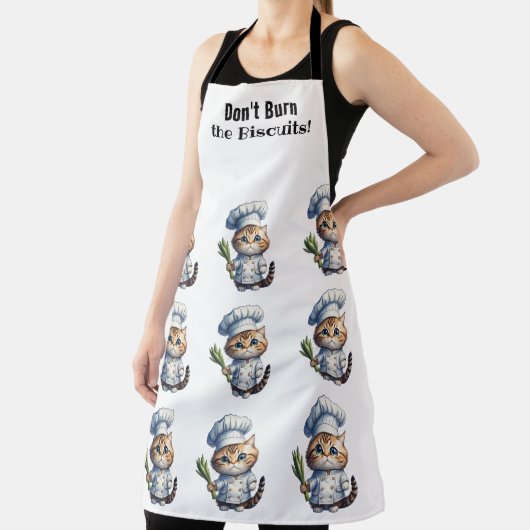 Fun Cat Chef All-Over Print Schort (Insitu)