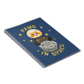 Fun Cat in space Cat Astronaut Cosmic animal Moon Notitieboek (Rechterzijde)