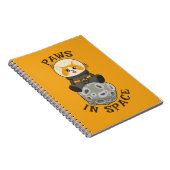 Fun Cat in space Cat Astronaut Cosmic animal Moon Notitieboek (Rechterzijde)