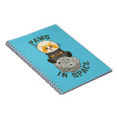 Fun Cat in space Cat Astronaut Cosmic animal Moon Notitieboek (Rechterzijde)