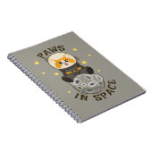 Fun Cat in space Cat Astronaut Cosmic animal Moon Notitieboek (Rechterzijde)