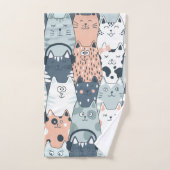 Fun Cat Patroon Bad Handdoek (Handdoek)
