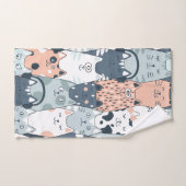 Fun Cat Patroon Bad Handdoek (Handdoek)