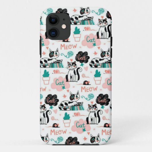 Fun Cat-telefoondraagtas Case-Mate iPhone Case (Achterkant)