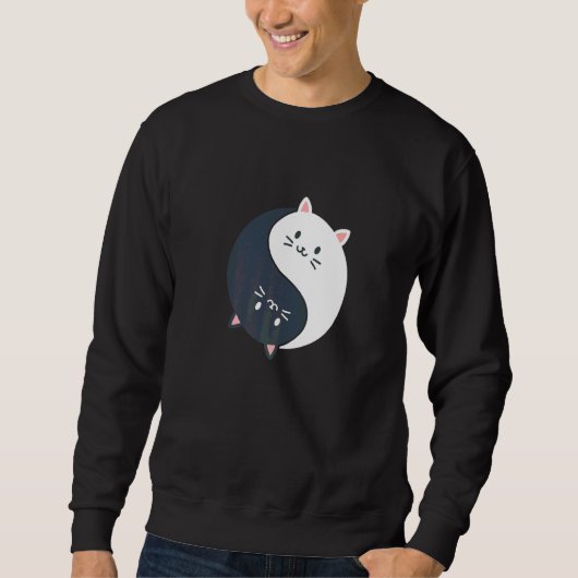 Fun Cat Yin en Yang Trui (Voorkant)