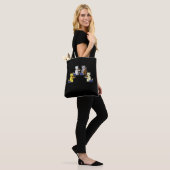 Fun Cats die Violin Cello Gift Music spelen Tote Bag (Op model)
