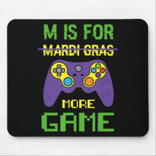 Fun Celebrate Mardi Gras Video Game Controller Gam Muismat