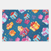 Fun Celebration cadeau thema Inpakpapier Vel (Voorkant 3)