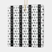 Fun Cell Phone Text Message Pattern CUSTOM NAME Keramisch Ornament (Links)