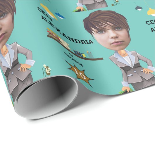 FUN CEO BusinessWOMAN Fotosensatiedag Cadeaupapier (Rol Hoek)