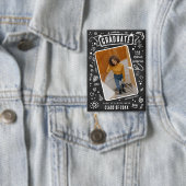 Fun Chalkboard Doodle Photo Afstuderen Button (Insitu)