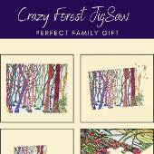 Fun Challenging Whimsical Colorful Crazy Forest Legpuzzel