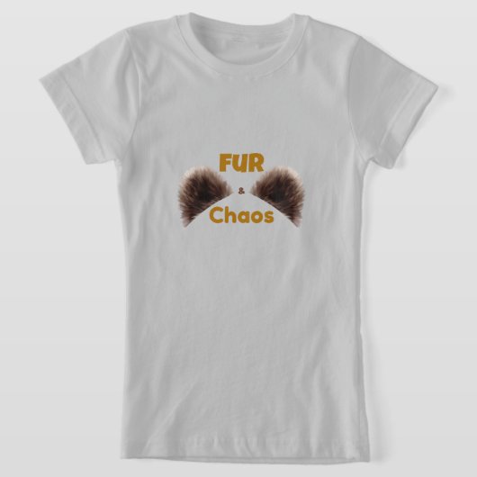 Fun & Chaos Grappig Kinderen Huisdier T-shirt (Laagn)