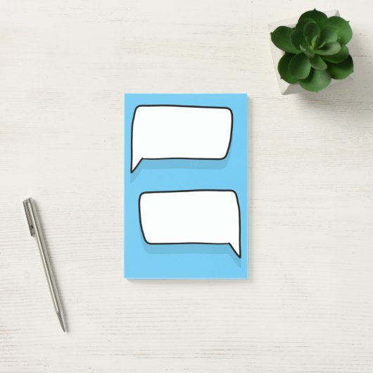 Fun Chat Bubble Berichten Comic Conversation Post-it® Notes (Kantoor)