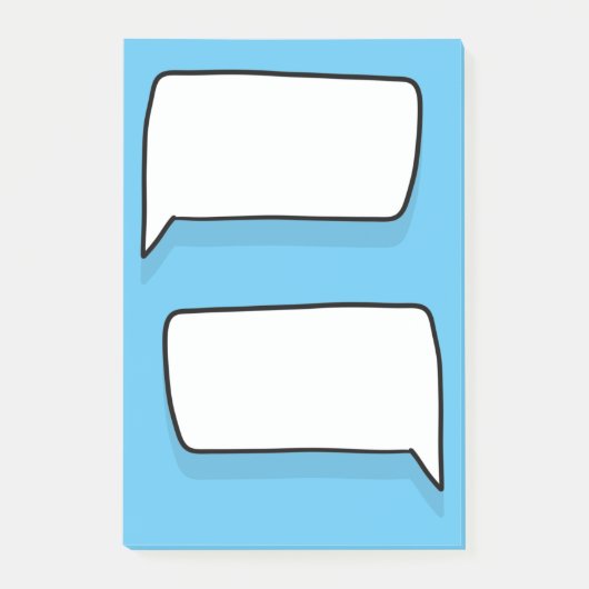 Fun Chat Bubble Berichten Comic Conversation Post-it® Notes (Voorkant)