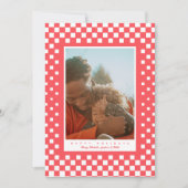 Fun Checkers Feestdagenkaart (Voorkant)