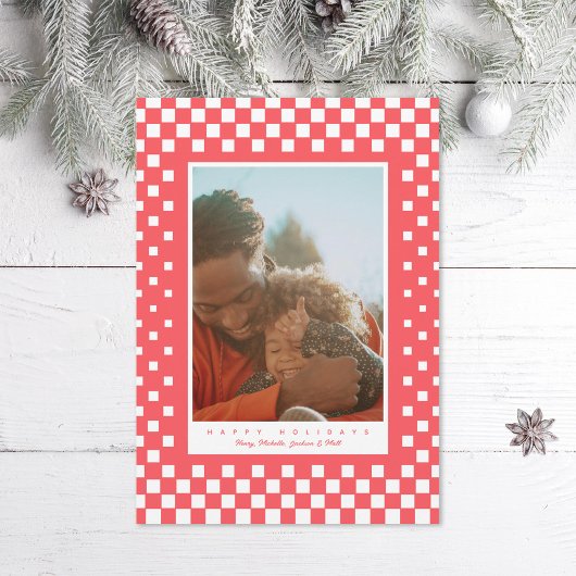 Fun Checkers Feestdagenkaart