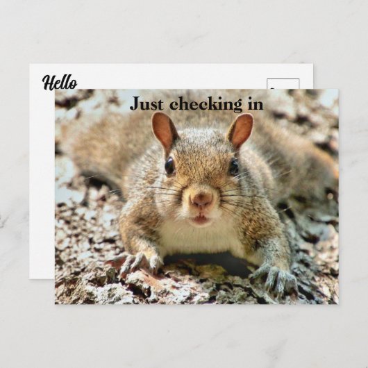 Fun Checking in Briefkaart (Voorkant / Achterkant)