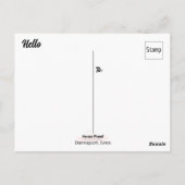 Fun Checking in Briefkaart (Achterkant)