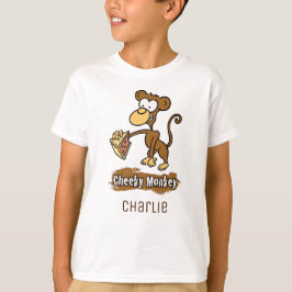 Fun Cheeky Monkey Cartoon Design T-shirt