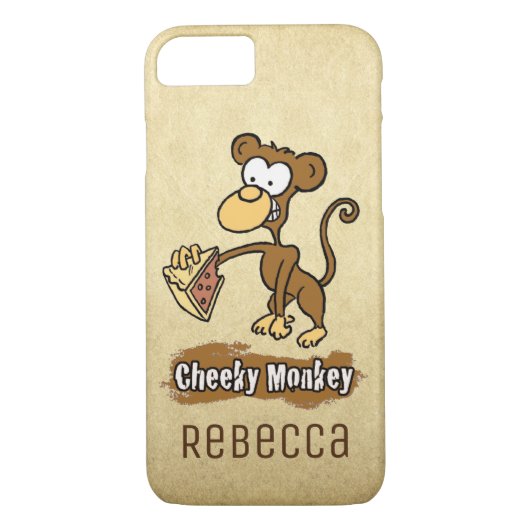Fun Cheeky Monkey-ontwerp Case-Mate iPhone Case (Achterkant)