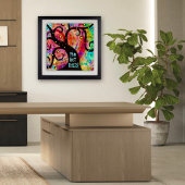 Fun Cheerful Colorful Tree Classroom Poster