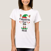 Fun Cheerful Elf - Grappige Kerst Naming Gifts T-shirt (Voorkant)