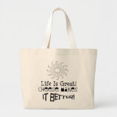 Fun Cheese Grocery Bag! Grote Tote Bag (Voorkant)