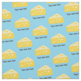 Fun Cheese Pattern Toon Style - optionele eigen te Stof