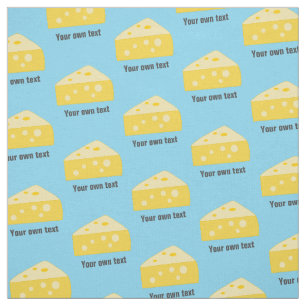 Fun Cheese Pattern Toon Style - optionele eigen te Stof