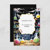 Fun Chemistry Lab Wetenschapper Verjaardag Bedankkaart (Voorkant / Achterkant)