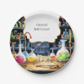 Fun Chemistry Lab Wetenschapper Verjaardag Papieren Bordje (Voorkant)