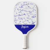 Fun Chemistry Notes Personalized Pickleball Paddle (Achterkant)
