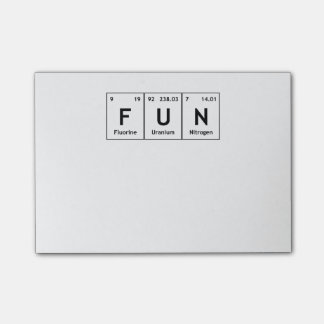 FUN Chemistry Periodic Table Words Elements atoms Post-it® Notes