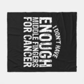 Fun Chemo Chemotherapy Battle Cancer Fleece Deken (Voorkant (Horizontaal))