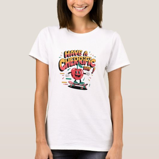 Fun Cherry Design voor iedereen T-shirt (Voorkant)