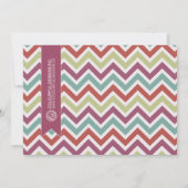 Fun Chevron - Uitnodiging voor kerstfeestdagen (Achterkant)