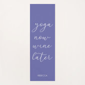 Fun Chic Paarse Yoga Wine later Yogamat (Voorkant)