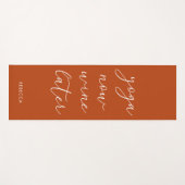 Fun Chic Terracotta Oranje Yoga nu Wine later Yogamat (Voorkant (horizontaal))