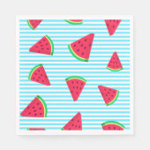 Fun Chic Watermelon Slices Blue Lines Pattern Servet (Voorkant)