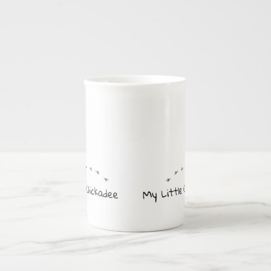 Fun Chickadee Cute Little Bird Tracks Mok (Voorkant)