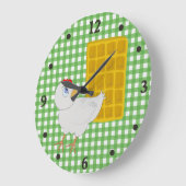 Fun Chicken and Waffle Kitchen Wall Clock Grote Klok (Hoek)